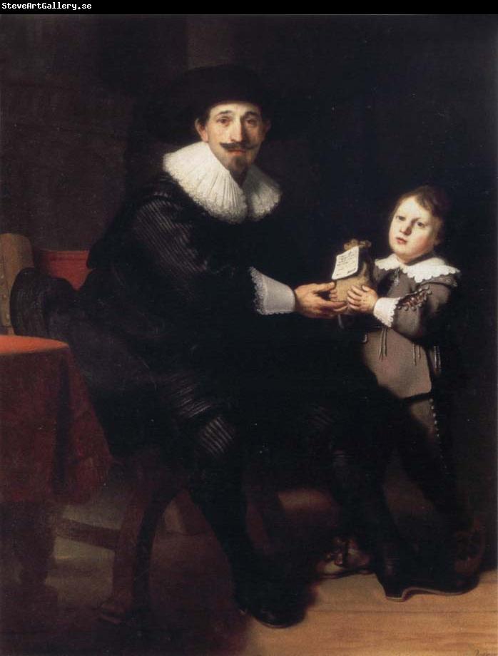 REMBRANDT Harmenszoon van Rijn Jean Pellicorne and His Son Casper